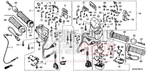 CONTACTEUR DE POIGNEE (GL1800A4/A5) (GL18006/7/8) GL1800A5 de 2005